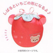 小白熊の草莓日 - 草莓熊頭型索袋 