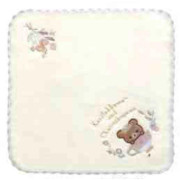 小熊白熊的花茶時光 - 刺繡方巾（2款）