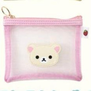 日本鬆弛熊專門店限定 - 萬用小物袋/方型透明化妝袋（各4款）