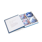 日本製 江戶恐龍仔 圖鑑形禮盒 小碟4件套裝